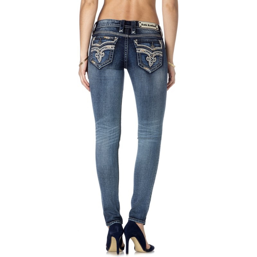Rock revival skinny jeans Xia NWOT sz 27 $179